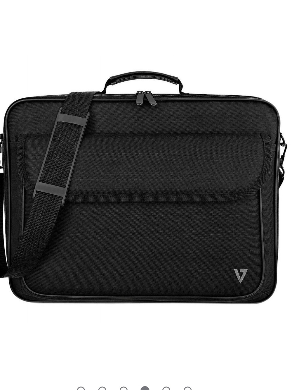 V7 Black Messenger Bag